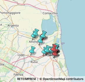 Mappa Via dei Martiri, 48123 Ravenna RA, Italia (10.5275)