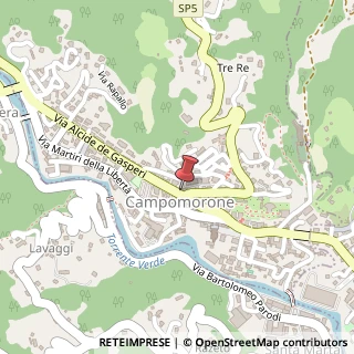 Mappa Via Alcide De Gasperi, 12, 16014 Campomorone, Genova (Liguria)