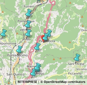 Mappa Via Antonio Medicina, 16010 Serra Riccò GE, Italia (2.32077)