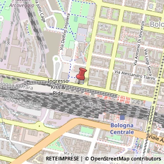 Mappa Via de' Carracci, 69, 40129 Bologna, Bologna (Emilia Romagna)
