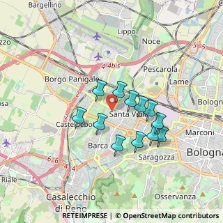 Mappa Via della Guardia, 40133 Bologna BO, Italia (1.405)