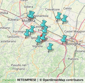 Mappa Via Kennedy, 41056 Savignano sul Panaro MO, Italia (11.69833)