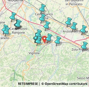 Mappa Via Kennedy, 41056 Savignano sul Panaro MO, Italia (8.334)