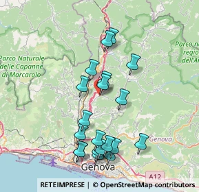 Mappa Via Giovanni Grasso, 16010 Serra Riccò GE, Italia (7.582)