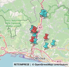 Mappa Salita Grasso, 16164 Genova GE, Italia (5.17462)