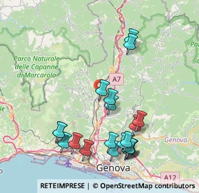 Mappa Salita Grasso, 16164 Genova GE, Italia (8.7115)