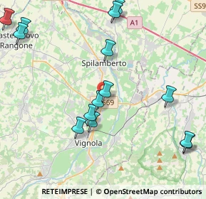 Mappa Strada del Passo Brasa, 41057 Vignola MO, Italia (5.45)