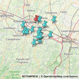 Mappa Strada del Passo Brasa, 41057 Vignola MO, Italia (9.59706)