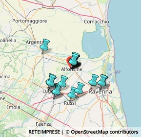 Mappa Via Carlo Cattaneo, 48011 Alfonsine RA, Italia (8.8595)