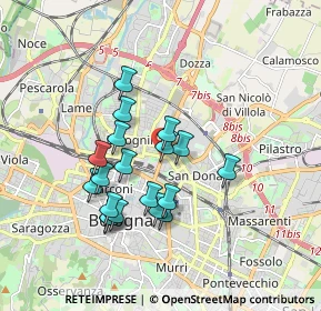 Mappa Dopolavoro Ferroviario, 40128 Bologna BO, Italia (1.55316)