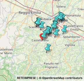 Mappa Via del Cimitero, 41042 Sassuolo MO, Italia (11.1295)