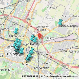 Mappa Viale Zagabria, 40127 Bologna BO, Italia (2.5745)