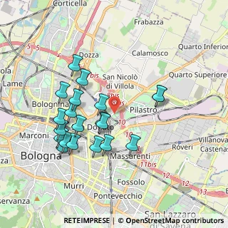 Mappa Viale Zagabria, 40127 Bologna BO, Italia (1.841)