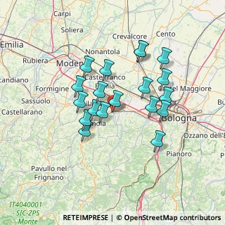 Mappa Via Circonvallazione Nord, 40053 Valsamoggia BO, Italia (12.10947)