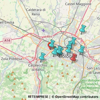 Mappa Via Melozzo da Forlì, 40133 Bologna BO, Italia (3.06)