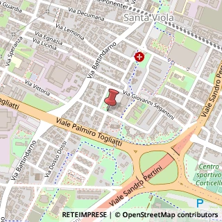 Mappa Via Melozzo da Forl?,  36, 40133 Bologna, Bologna (Emilia Romagna)