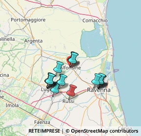 Mappa Via Ventottesima Brigata Garibaldi, 48011 Alfonsine RA, Italia (11.756)