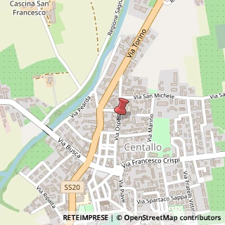 Mappa Via ospedale 96/a, 12044 Centallo, Cuneo (Piemonte)