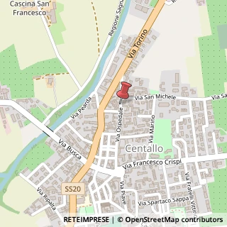 Mappa Via Ospedale,  59, 12044 Centallo, Cuneo (Piemonte)