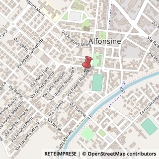 Mappa Via Fratelli Rosselli, 4, 48011 Alfonsine RA, Italia, 48011 Alfonsine, Ravenna (Emilia Romagna)