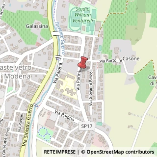 Mappa Via Parini, 7/A, 41014 Castelvetro di Modena, Modena (Emilia Romagna)
