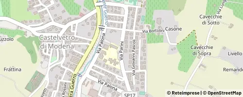 Mappa Castelvetro di Módena