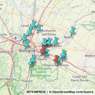 Mappa VIA CA' DELL'ORBO SUD, 40055 Castenaso BO, Italia (6.02632)