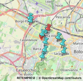 Mappa Via Quirino di Marzio, 40133 Bologna BO, Italia (1.39917)