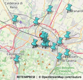 Mappa Via Don Giovanni Minzoni, 40121 Bologna BO, Italia (3.49118)