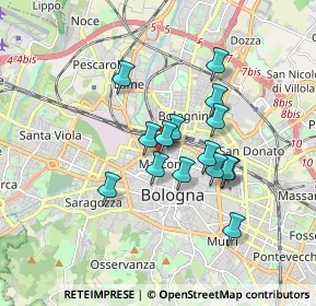 Mappa Via Don Giovanni Minzoni, 40121 Bologna BO, Italia (1.38933)