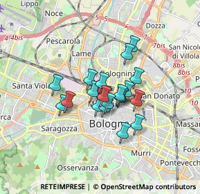 Mappa Via Don Giovanni Minzoni, 40121 Bologna BO, Italia (1.1405)