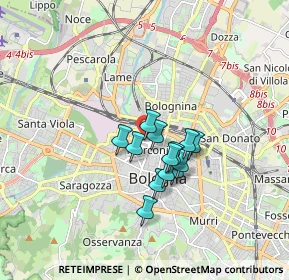 Mappa Via Don Giovanni Minzoni, 40121 Bologna BO, Italia (1.16538)