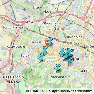 Mappa Via Francesco Baracca, 40133 Bologna BO, Italia (1.93231)
