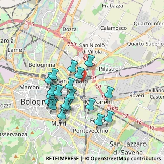 Mappa Via Isabella Andreini, 40127 Bologna BO, Italia (1.76105)