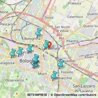 Mappa Via dell'Artigiano, 40127 Bologna BO, Italia (2.11818)