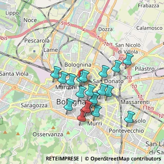 Mappa Mura di Porta Galliera, 40126 Bologna BO, Italia (1.547)