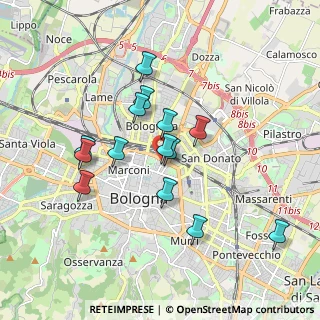 Mappa Mura di Porta Galliera, 40126 Bologna BO, Italia (1.61786)