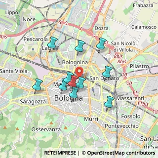 Mappa Mura di Porta Galliera, 40126 Bologna BO, Italia (1.51818)