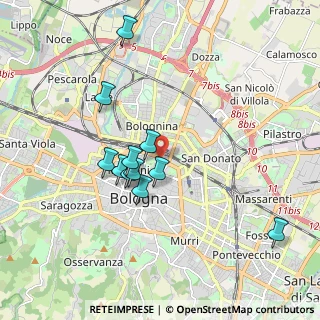 Mappa Mura di Porta Galliera, 40126 Bologna BO, Italia (1.66818)