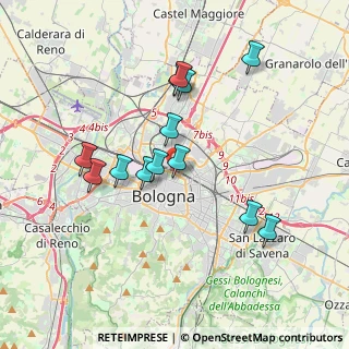 Mappa Mura di Porta Galliera, 40126 Bologna BO, Italia (3.44769)