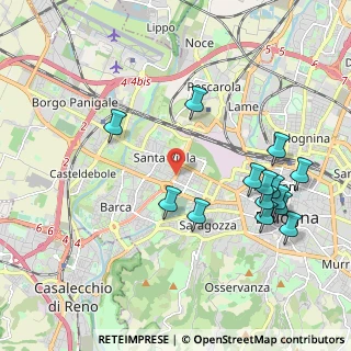Mappa Viale Sandro Pertini, 40133 Bologna BO, Italia (2.24286)