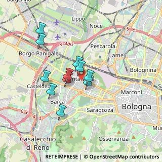 Mappa Via Indro Montanelli, 40133 Bologna BO, Italia (1.47364)