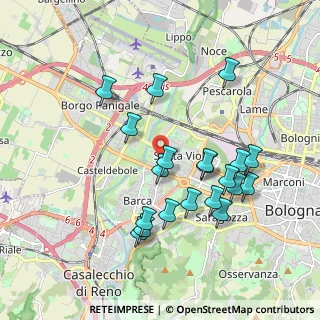 Mappa Via Speranza, 40133 Bologna BO, Italia (1.881)