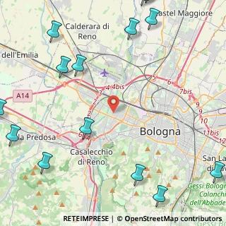 Mappa Via Speranza, 40133 Bologna BO, Italia (6.95714)
