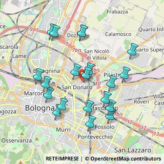 Mappa Via Corrado Masetti, 40127 Bologna BO, Italia (1.993)