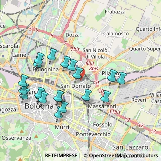 Mappa Via Corrado Masetti, 40127 Bologna BO, Italia (2.1195)