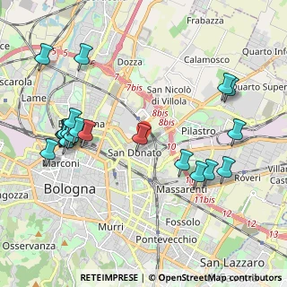 Mappa Via Corrado Masetti, 40127 Bologna BO, Italia (2.3935)