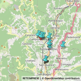 Mappa Via Villa Piana, 16014 Campomorone GE, Italia (1.49727)