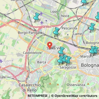 Mappa Via Licinia, 40133 Bologna BO, Italia (2.86)