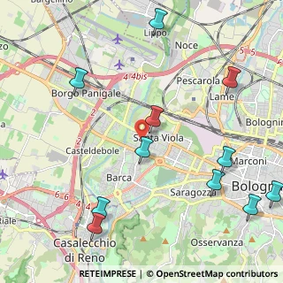 Mappa Via Licinia, 40133 Bologna BO, Italia (2.74636)